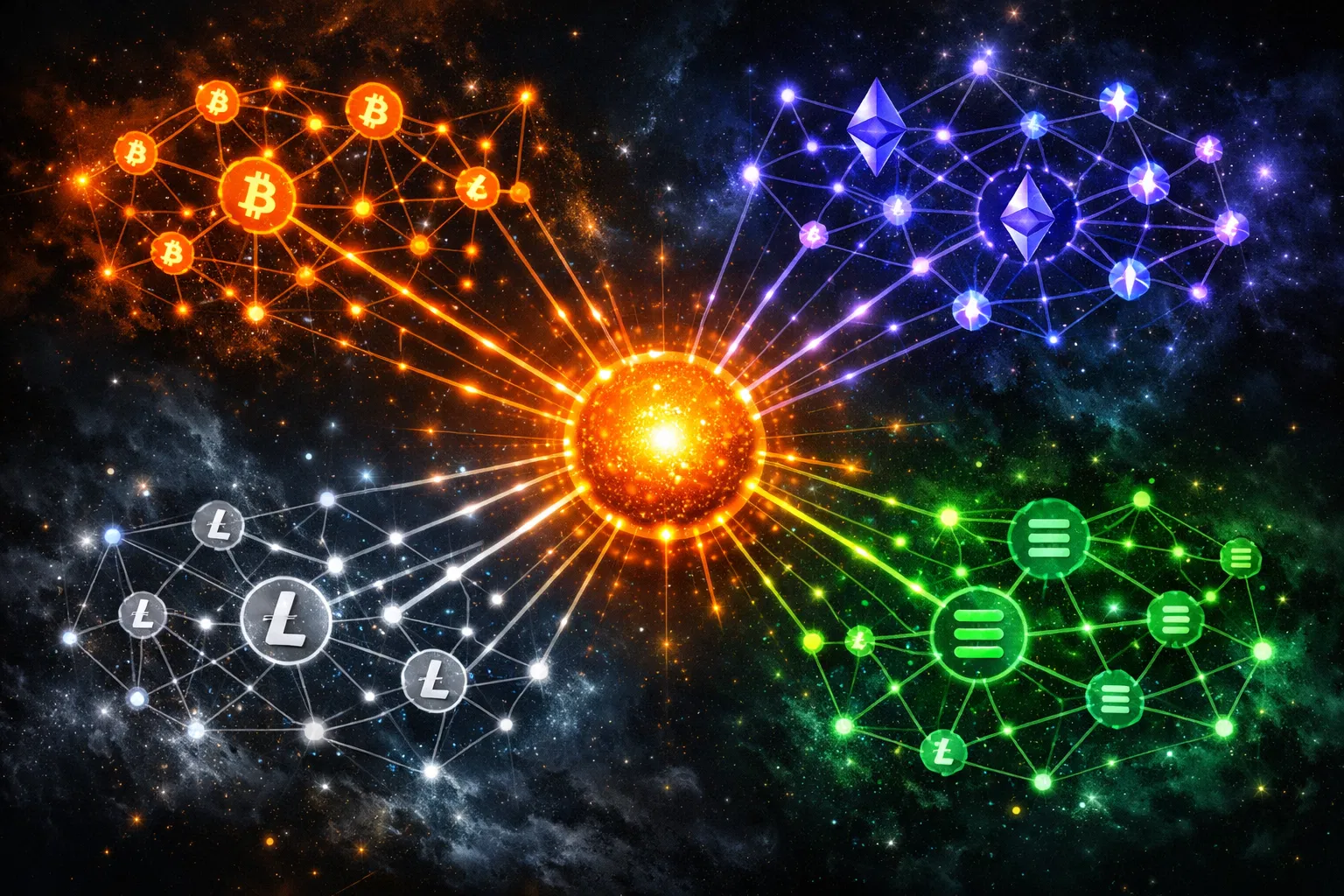 Multi-chain network visualization
